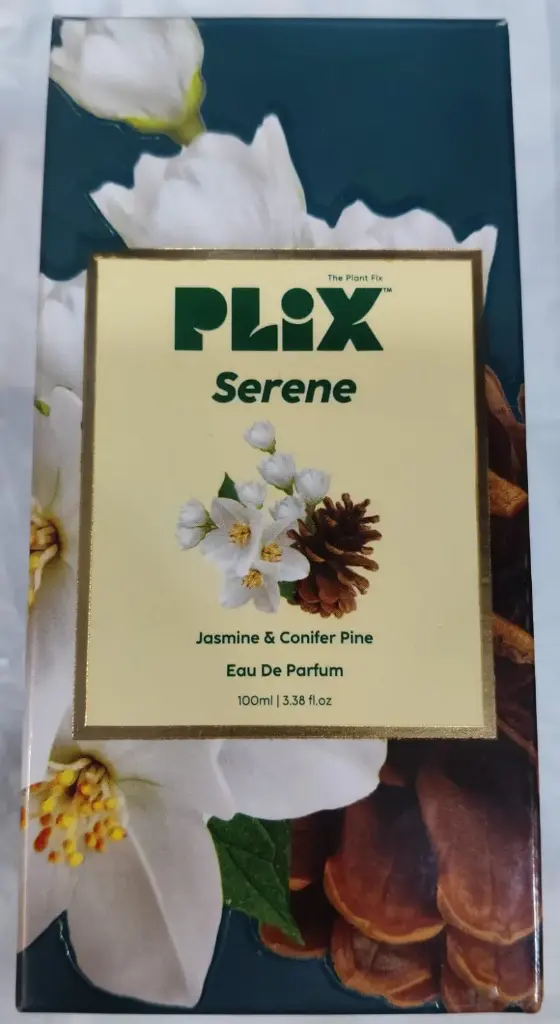 PLIX Serene Jasmine & Conifer Pine Eau De Parfum 100ml 3.38 fl.oz