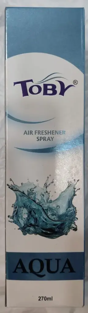 TOBY AIR FRESHENER SPRAY  AQUA  270ML