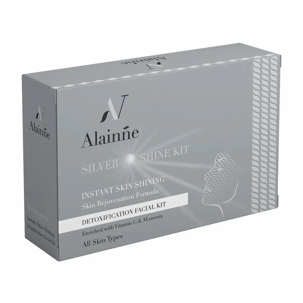 Alainne SILVER SHINE KIT INSTANT SKIN DETOXIFICATION FACIAL KIT