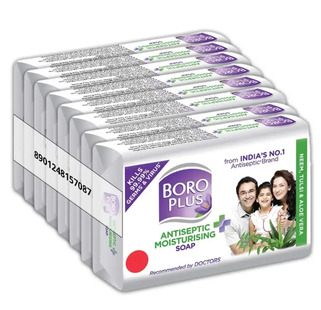 BORO PLUS ANTISEPTIC moisturising soap Pack of (8 X 125g)