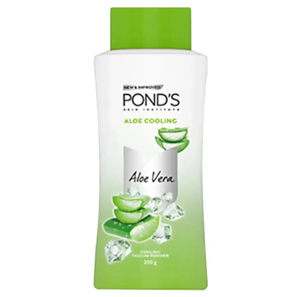 POND'S  FORMULATED BY THE POND'S INSTITUT ALOE COOLING POND'S FORMI IT THE POND'S NETI ALOE COOLING cooling um powder RAL ALOE VERA 180 g cooling falcum powder NATURAL ALOE VERA 180 g cooling talcum