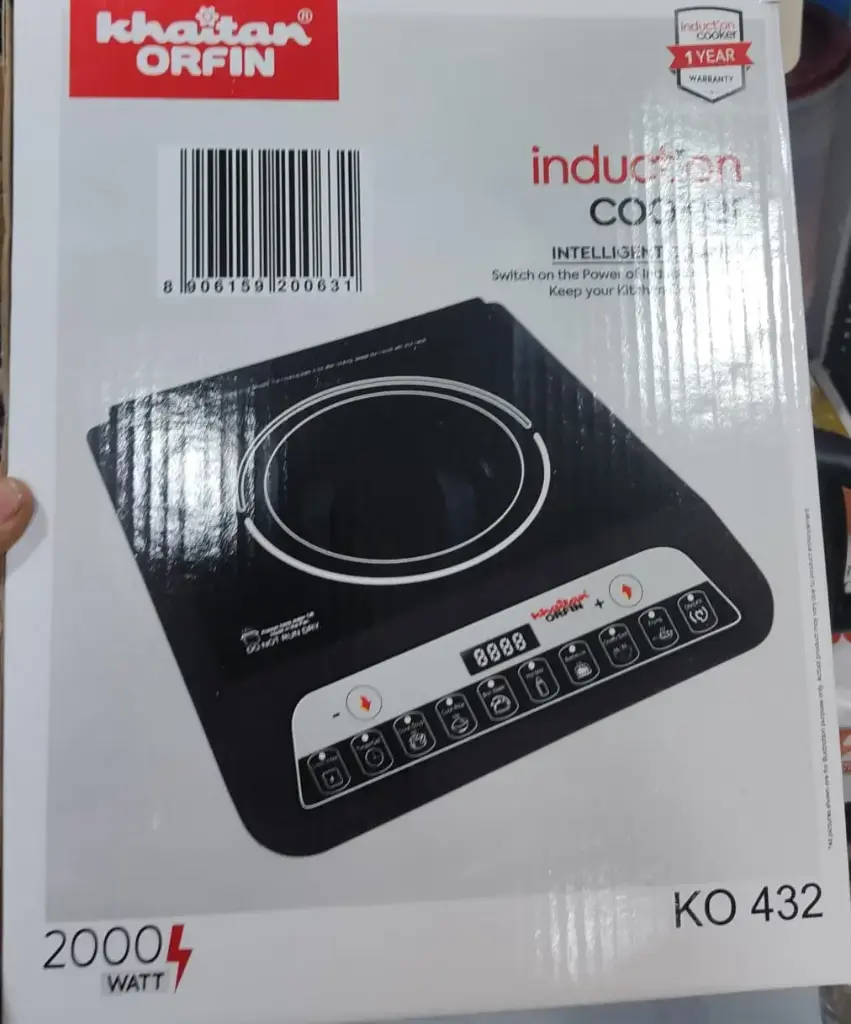Khaitan orgin induction  2000 watt  1 year warranty