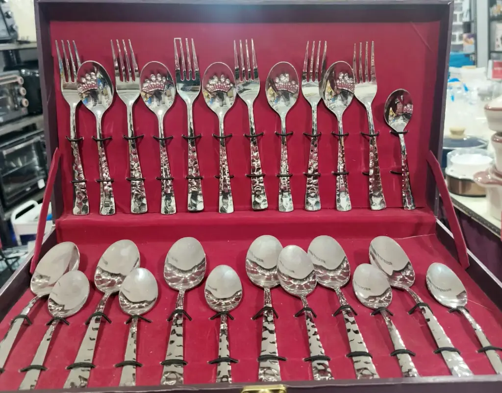 Cutlery set Snajeev kapoor premium steelless steel with silver coated