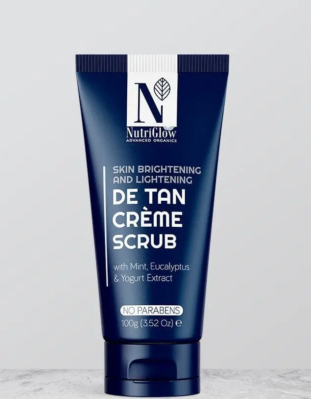 NutriGlow ADVANCED ORGANICS SKIN BRIGHTENING AND LIGHTENING DE TAN CRÈME SCRUB