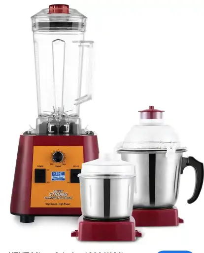 [610] Kent jucier mixer grinder with 3 jar 1200W super strong grinder (Red)