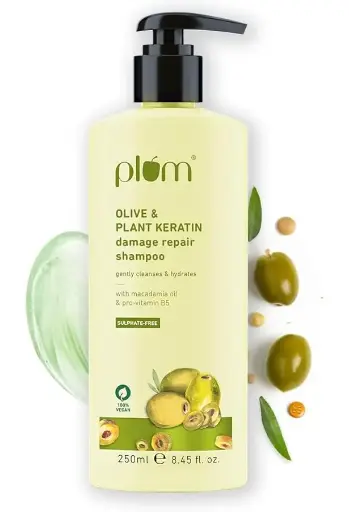 [48] plum OLIVE & PLANT KERATIN damage repair shampoo  pro-vitamin B5