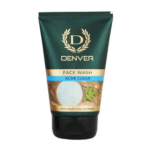 [85] DENVER  FACE WASH ACNE CLEAR 100g With Kaolin Clay and Neem