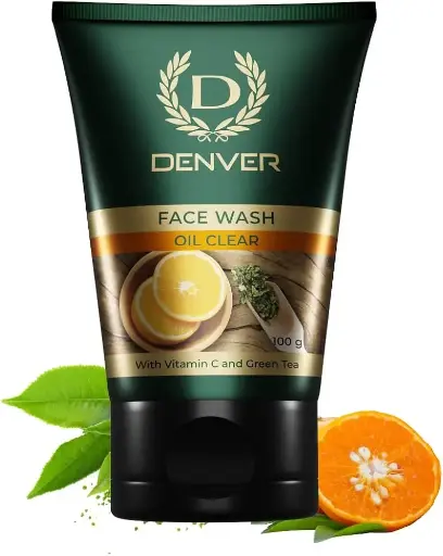 [86] DENVER FACE WASH OIL CLEAR 100 g With Vitamin C and Green Tea