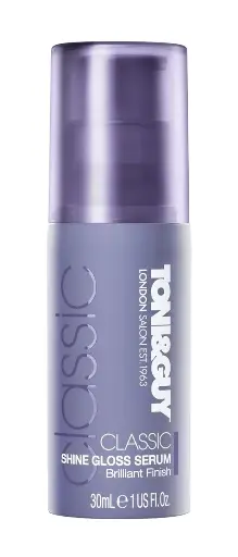 [108] TONI&GUY LONDON SALON EST. 1963 CLASSIC SHINE GLOSS SERUM Brilliant Finish 30mL e 1 US Fl. Oz.