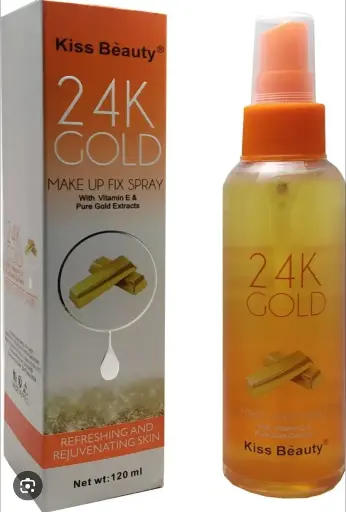 [117] Kiss Beauty® 24K GOLD MAKE UP FIX SPRAY 
