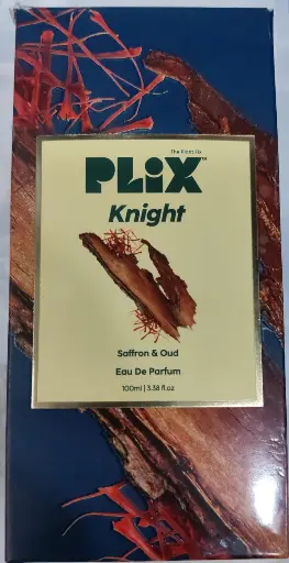 [128] PLIX Knight Saffron & Oud Eau De Parfum 100ml 3.38 fl.oz