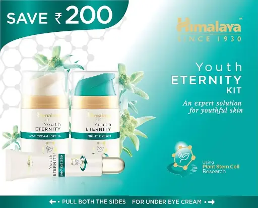 [132] SA Himalaya SINCE 1930 Youth ETERNITY KIT An expert solution for youthful skin Youth FOR UNDER EYE CREAM