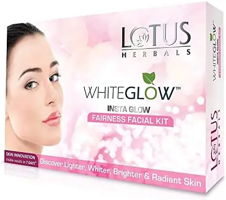 [136] LOTUS HERBALS WHITEGLOW™™ INSTA GLOW FAIRNESS FACIAL KIT SKIN  Brighter & Radiant Skin