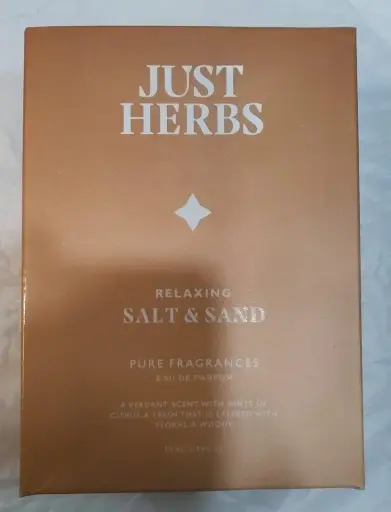[167] JUST HERBS RELAXING SALT & SAND PURE FRAGRANCES EAU DE PARFUME