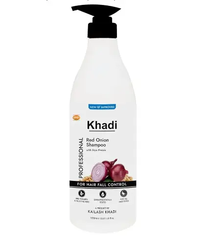 [2] Khadi Onion Ginger Shampoo with Red Onion Seed Oil, Pro-Vitamin B5