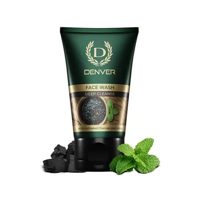 [3] DENVER FACE WASH DEEP CLEANSE 100gm With Activated Charcoal and Mint