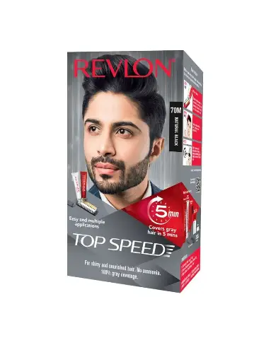 [217] REVLON
70M NATURAL BLACK 100% GRAY hair colour