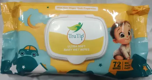 [274] Properties TruTip ULTRA SOFT BABY WET WIPES 72 WIPES Alos les Ext