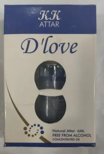 [281] KK ATTAR D'love natural attar 6ml free from Alcohol concentrated oil