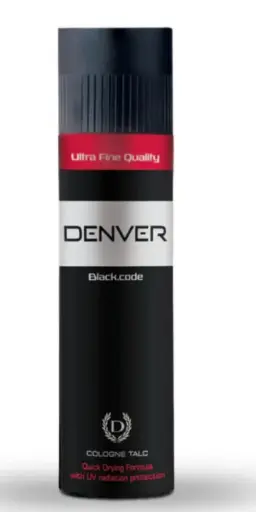 [405] Ultra Fine Quality DENVER Black.code D COLOGNE TALC Quick Drying Formula with UV radiation protec