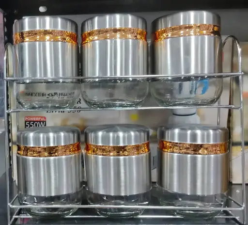 Canister spice set 6 pieces