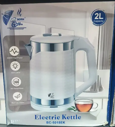 [634] Electric kettle born chef with (2litre) capacity 2000 watt