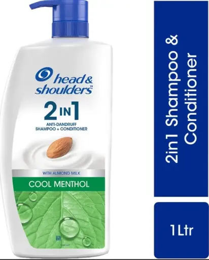 [916] head& shoulders 2IN1 ANTI-DANDRUFF SHAMPOO +CONDITIONER WITH ALMOND MILK COOL MENTHOL 21083447