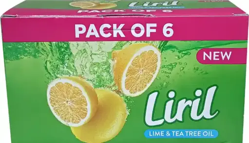 [919] PACK OF 6 NEw Liril LIME & TEA TREE GIL
