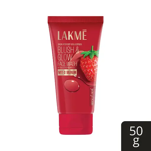 [13] Lakmē face wash  Blush & Glow Strawberry Freshness