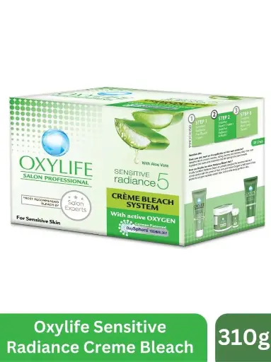 [24] Oxylife Sensitive Radiance 5 Crème Bleach & Oxygen Professional