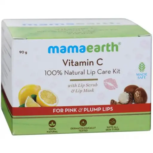 [37] Mamaearth Vitamin C 100% Natural Lip Care Kit with Lip Scrub & Lip Mask