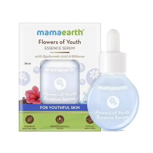 [38] Mamaearth Flowers of Youth Essence Face Serum, For Smooth Skin– 30 ml