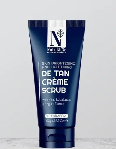 [1202] NutriGlow ADVANCED ORGANICS SKIN BRIGHTENING AND LIGHTENING DE TAN CRÈME SCRUB
