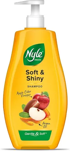 [46] Nyle Naturals Soft and Shiny shampoo 800ml, Yellow
